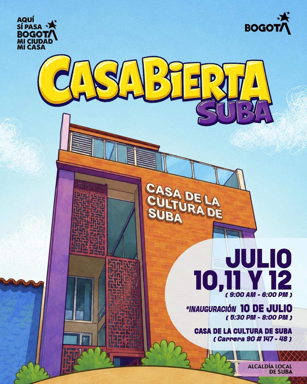 Casabierta Suba tres días