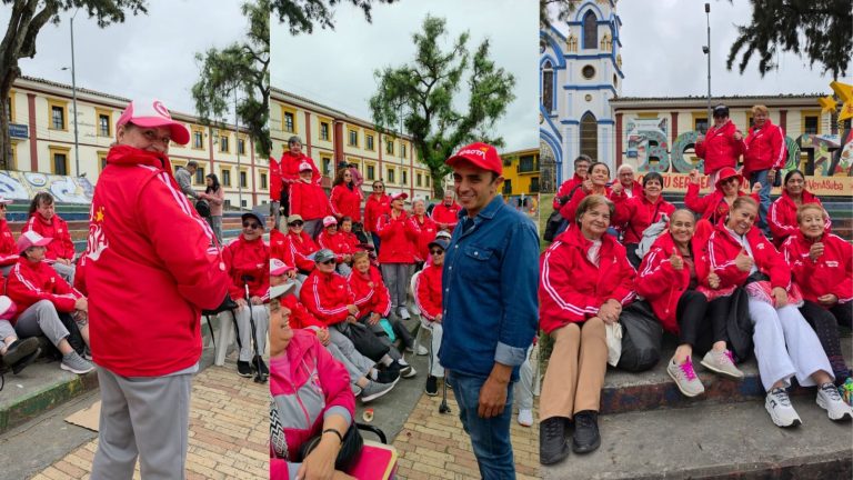 Cesar Salamanca y Adultos Mayores Beneficiados