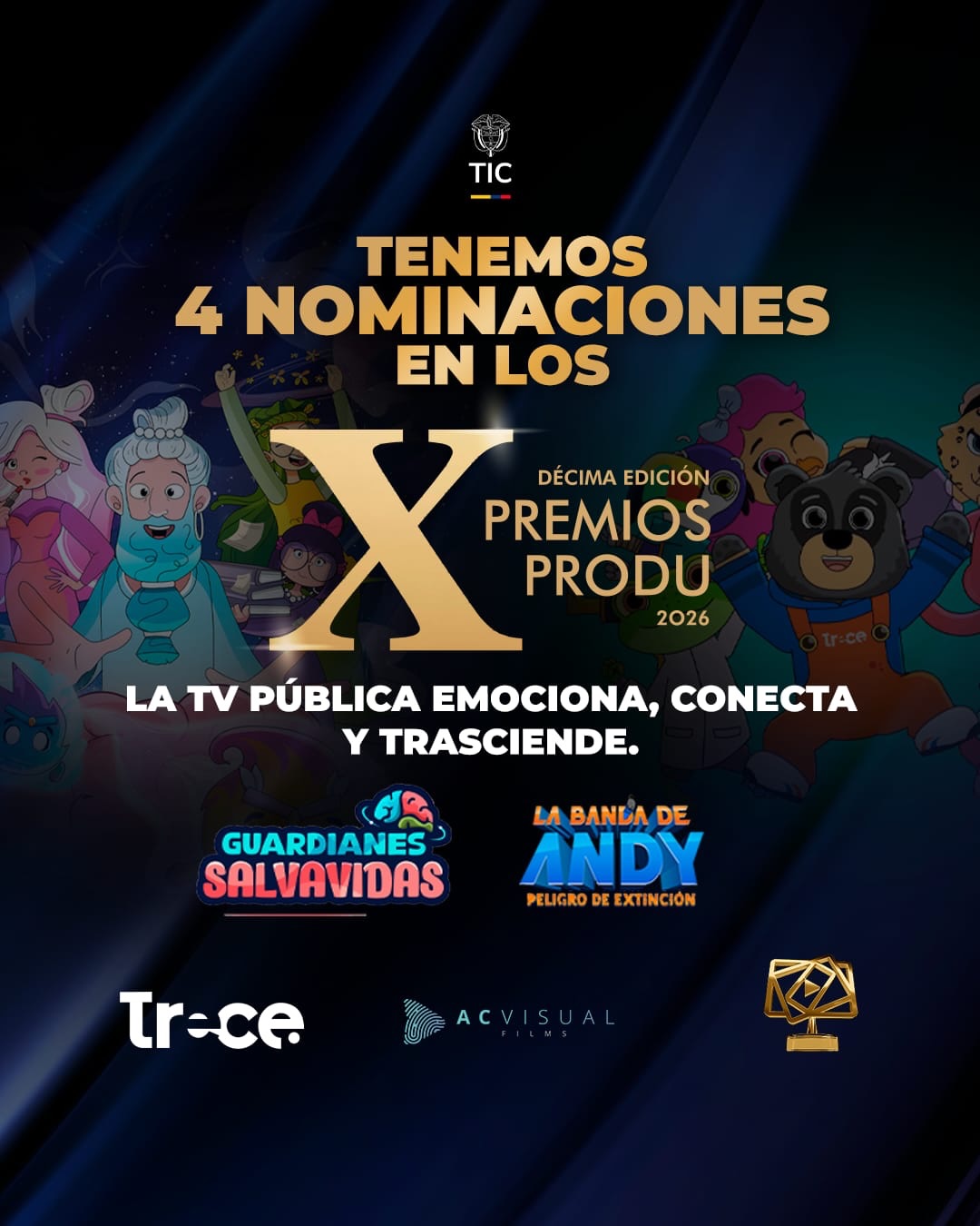 4 nominaciones -  Premios Produ