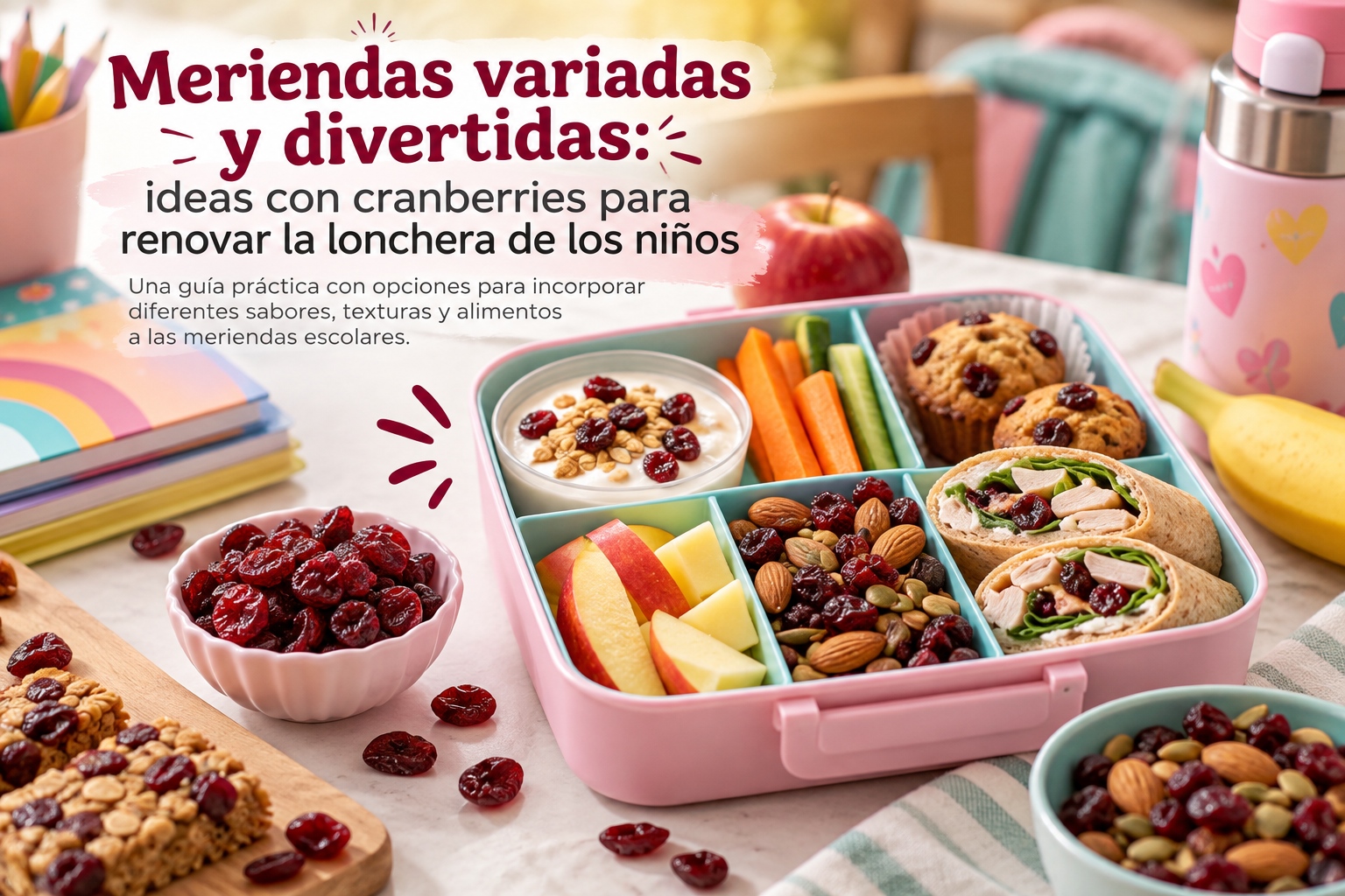 Meriendas variadas y divertidas-